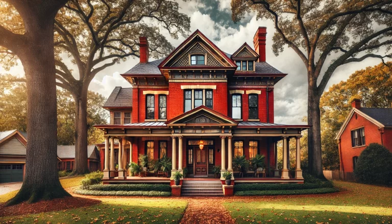 Illustration Of Old Atlanta Home