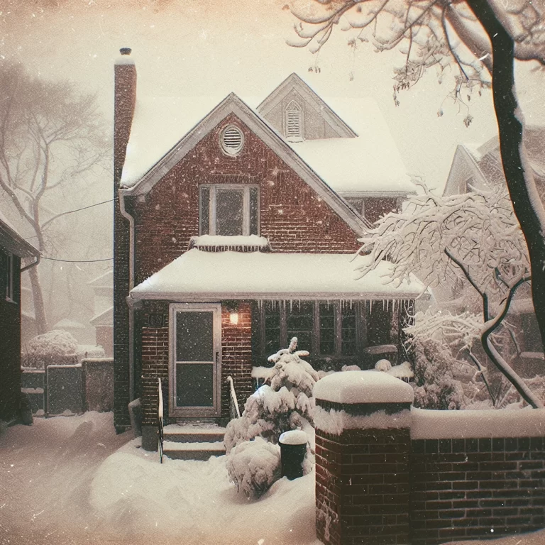 Atlanta Home Covered In Snow