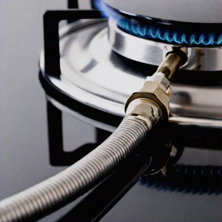 Burner With Gas Line Repaired 1