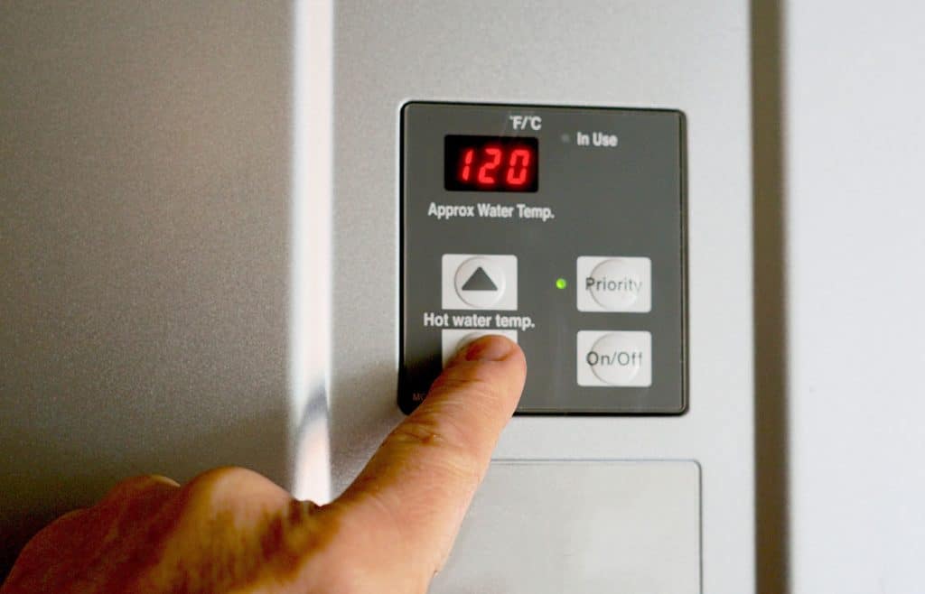 hot water heater control unit