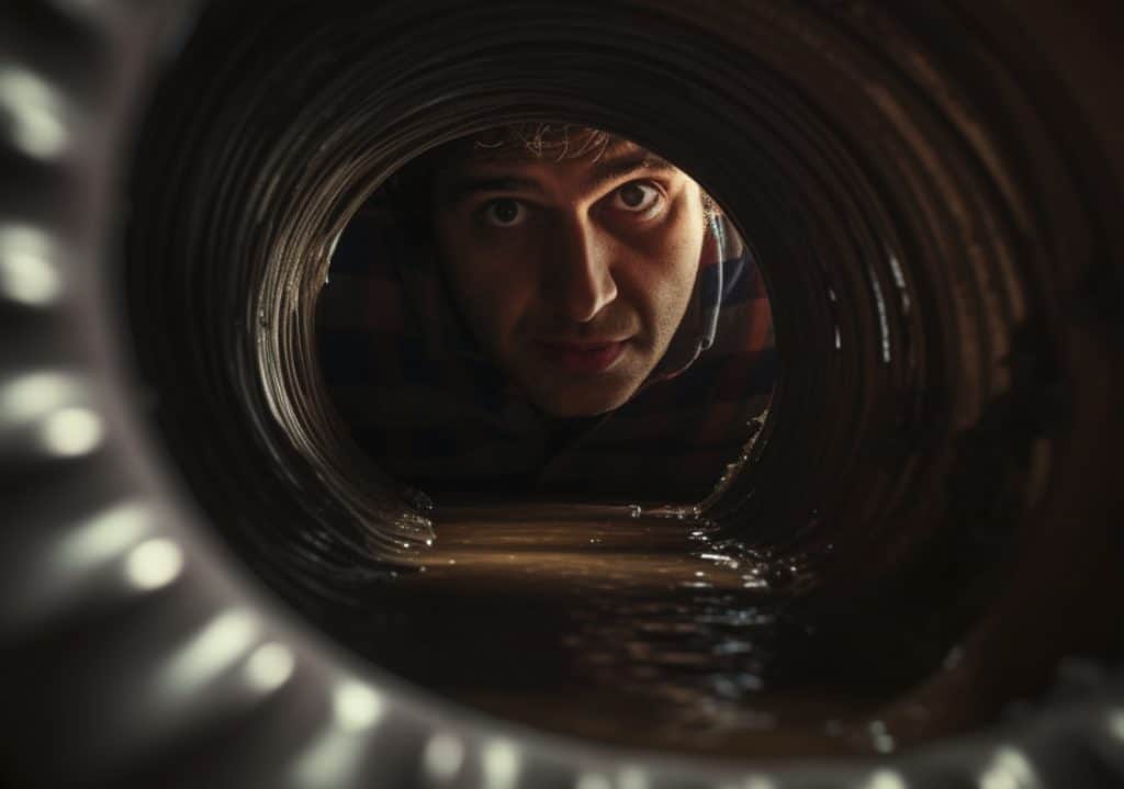 Inspecting Sewer Pipes