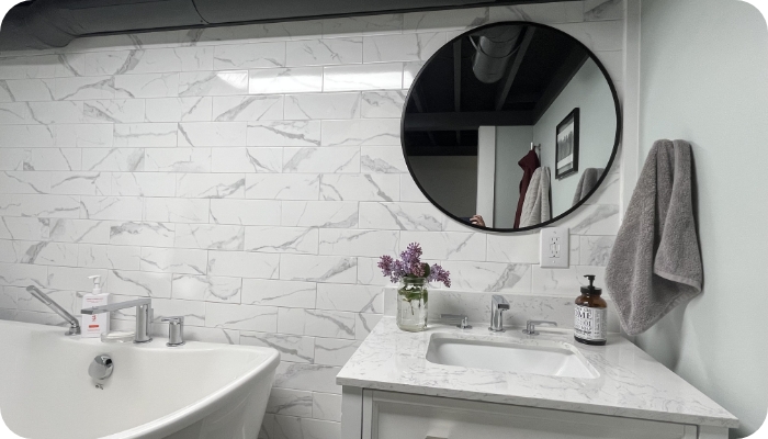 White Marble Bathroom
